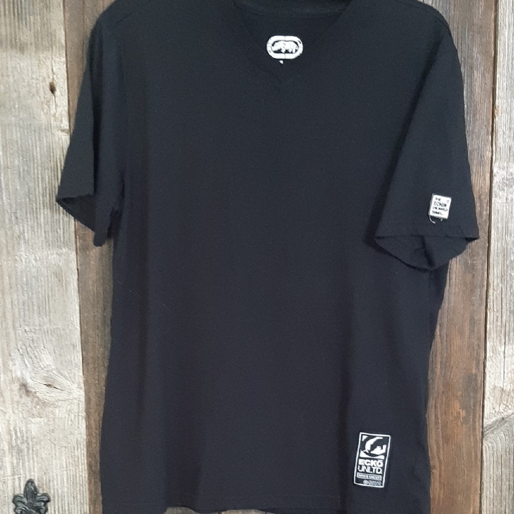 2 For $6 Ecko Unlimited Men's Classic Black Tee